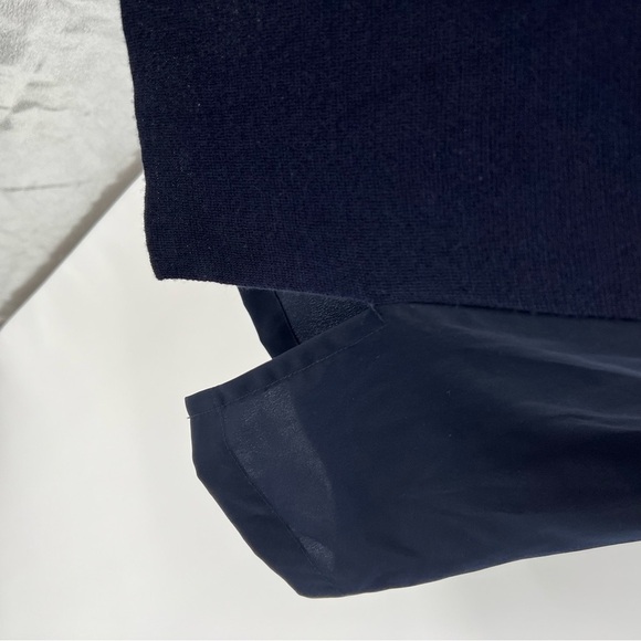 Vince Wool Dark Navy Blue Mixed Media Sweater Dress Size small - Picture 8 of 15